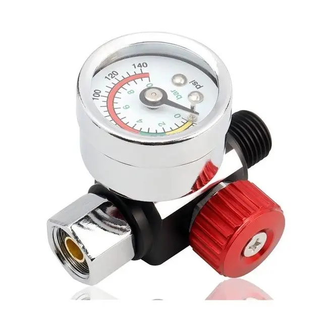 Spray Gun Air Pressure Gauge with Regulator