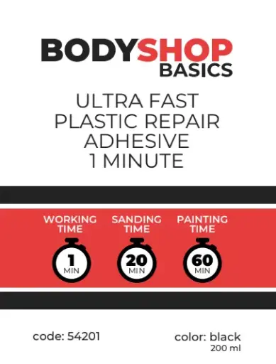 [BSB-54201] BSB Ultra Fast Plastic Repair Adhesive 200ml (1 minute)