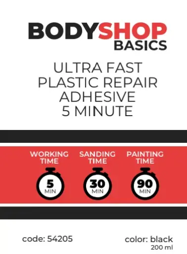[BSB-54205] BSB Ultra Fast Plastic Repair Adhesive 200ml (5 minute)