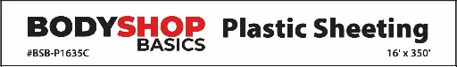 [BSB-P1635C] Premium Plastic Masking Sheet Clear 16'x350'